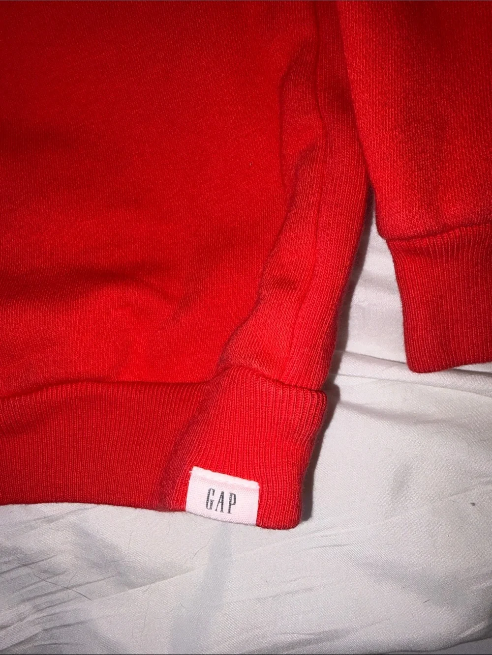 GAP Red Crewneck Sweatshirt with White-Outlined G Patch